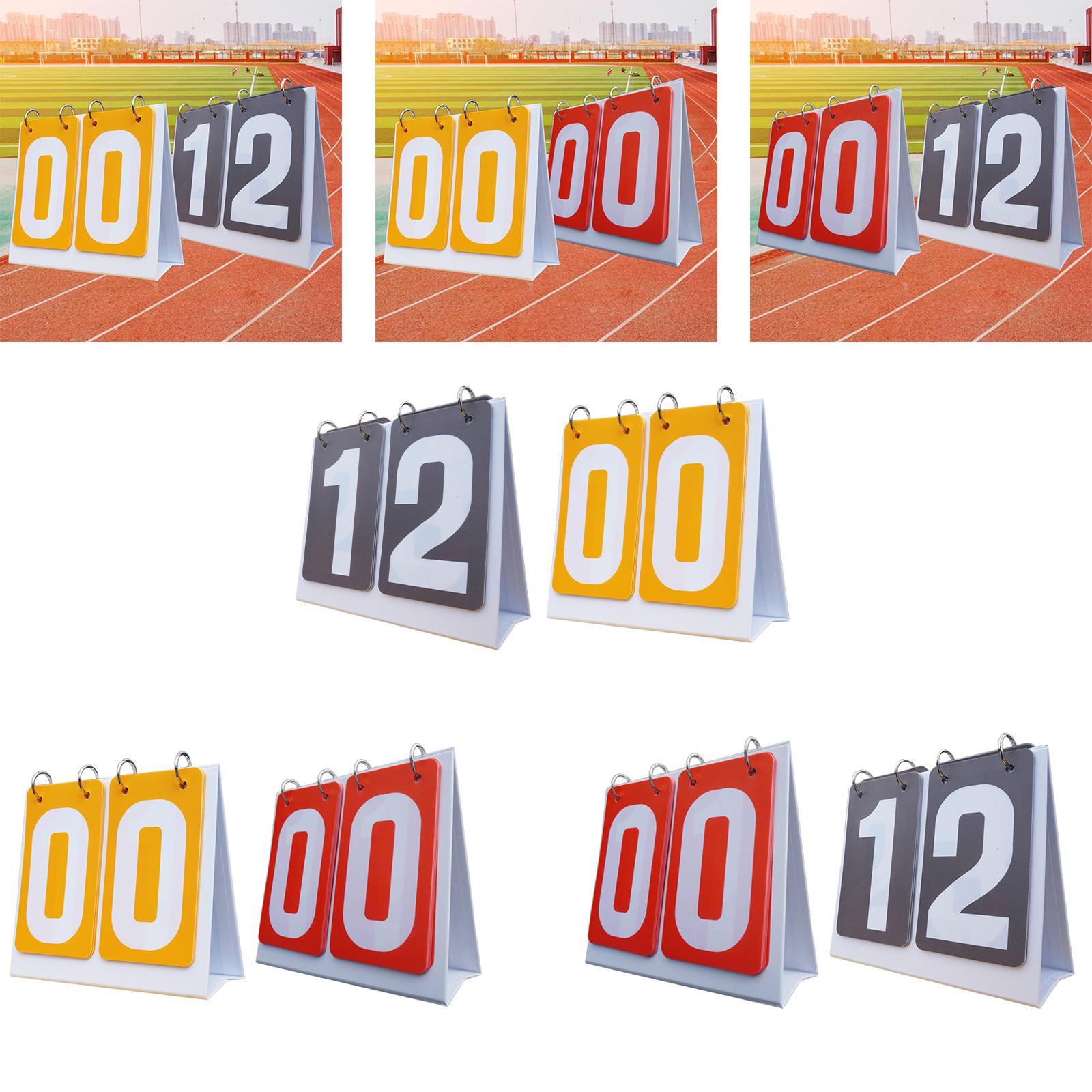 Scoreboard Digital - 2-teiliges Set Mehrzweck-Sportanzeigetafeln, 2-stellige Tisch-Anzeigetafeln, Flip-Anzeigetafeln