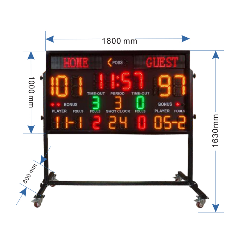 Scoreboard Digital - Outdoor LED-Stadion-Anzeigetafel Digitale Sportanzeige für Fußball