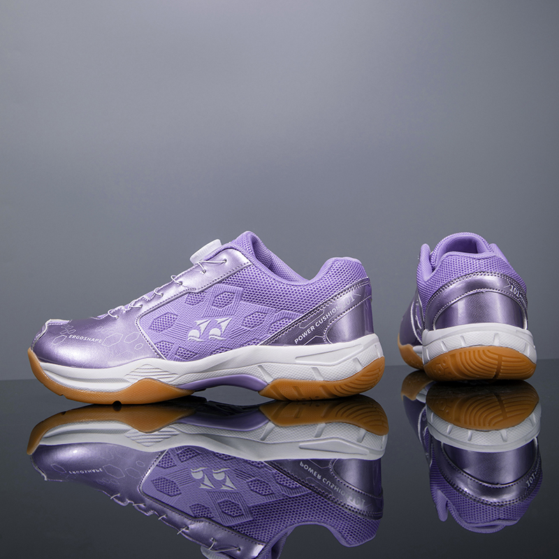 Badminton Shoes Men - Leichte, atmungsaktive Badmintonschuhe mit Drehverschluss, rutschfeste,