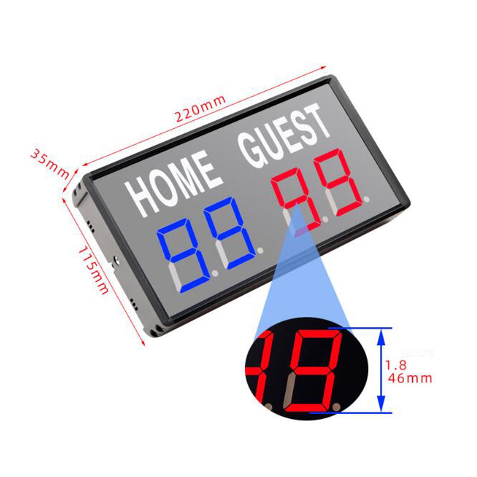 Scoreboard Digital - Anzeigetafel für Schiedsrichter mit Fernbedienung Tragbares