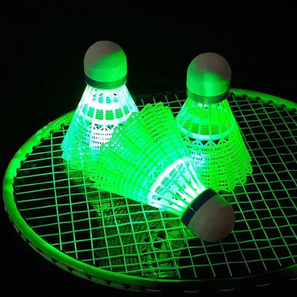 Feather Shuttlecock - Leuchtende LED-Badminton-Beleuchtungsbälle, leuchtende Badmintonbälle, bunte, leichte