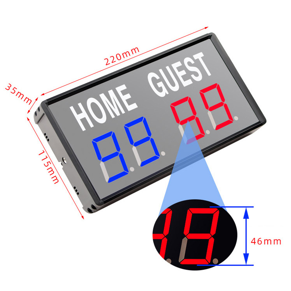 Tragbare 4-stellige LED-Anzeig – Scoreboard Digital Bewertung und Preis