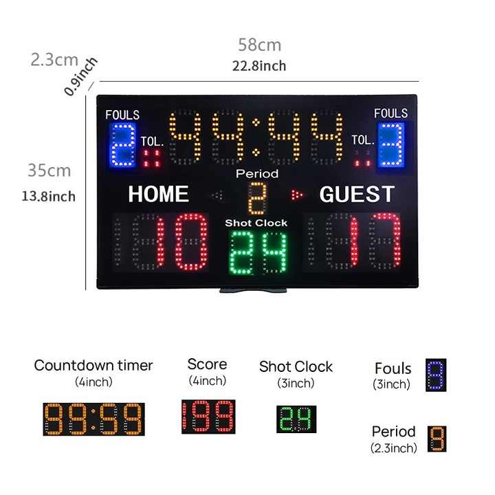 Tragbare Kabellose Fernbedienb – Scoreboard Digital Bewertung und Preis
